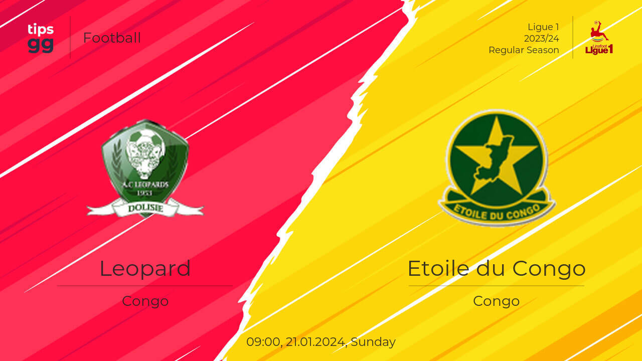 Leopard vs Etoile du Congo Prediction 21.01.2024 | Football | Tips.GG