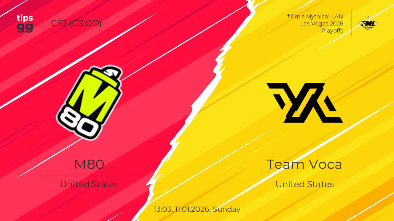 Where to Watch M80 vs Team Voca 11.01.2026 – Live Streams | CS2 (CS:GO ...