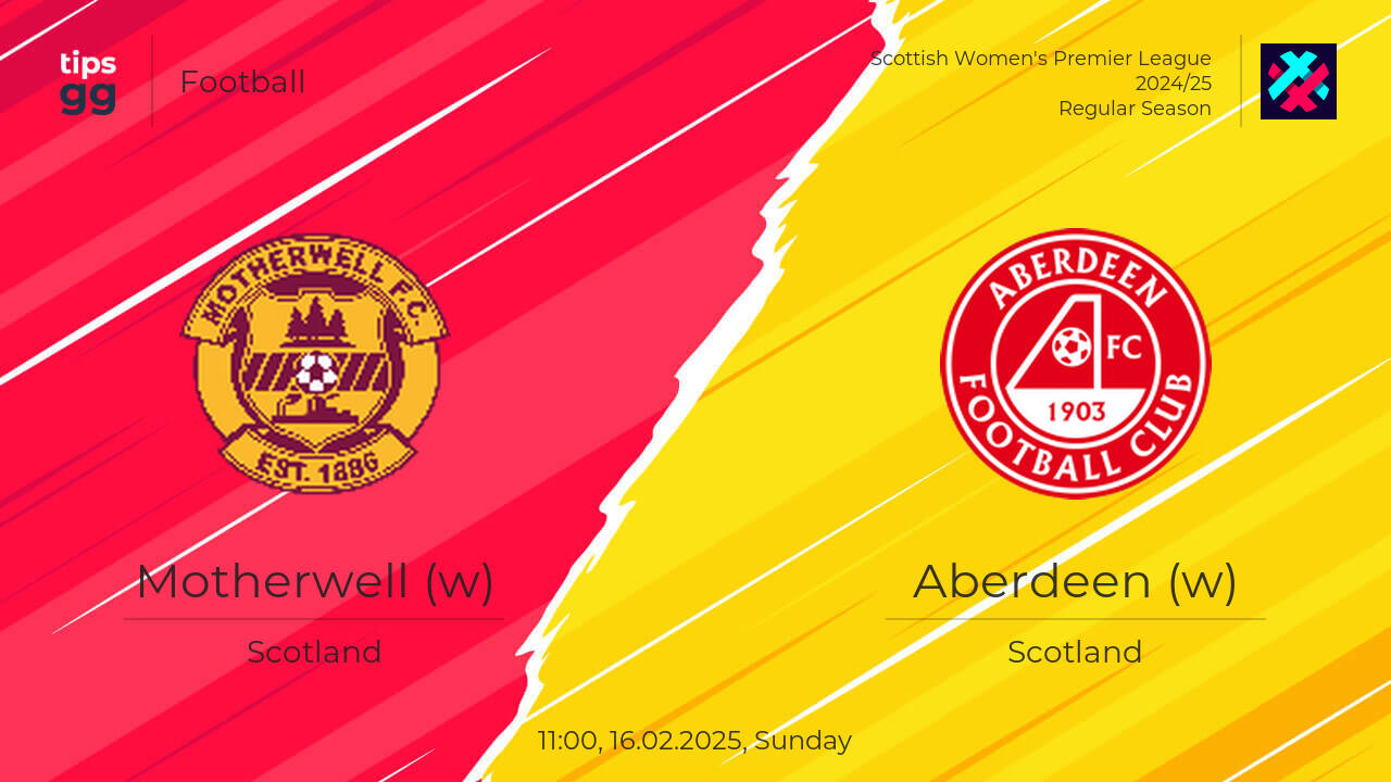 Motherwell (w) Aberdeen (w) Odds 16.02.2025 | Tips.GG