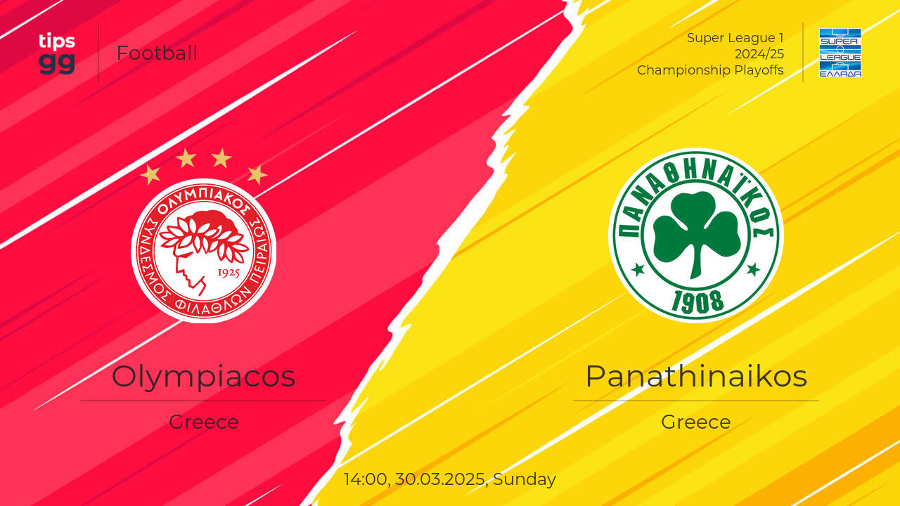Olympiacos vs Panathinaikos live score 30.03.2025 – today match results