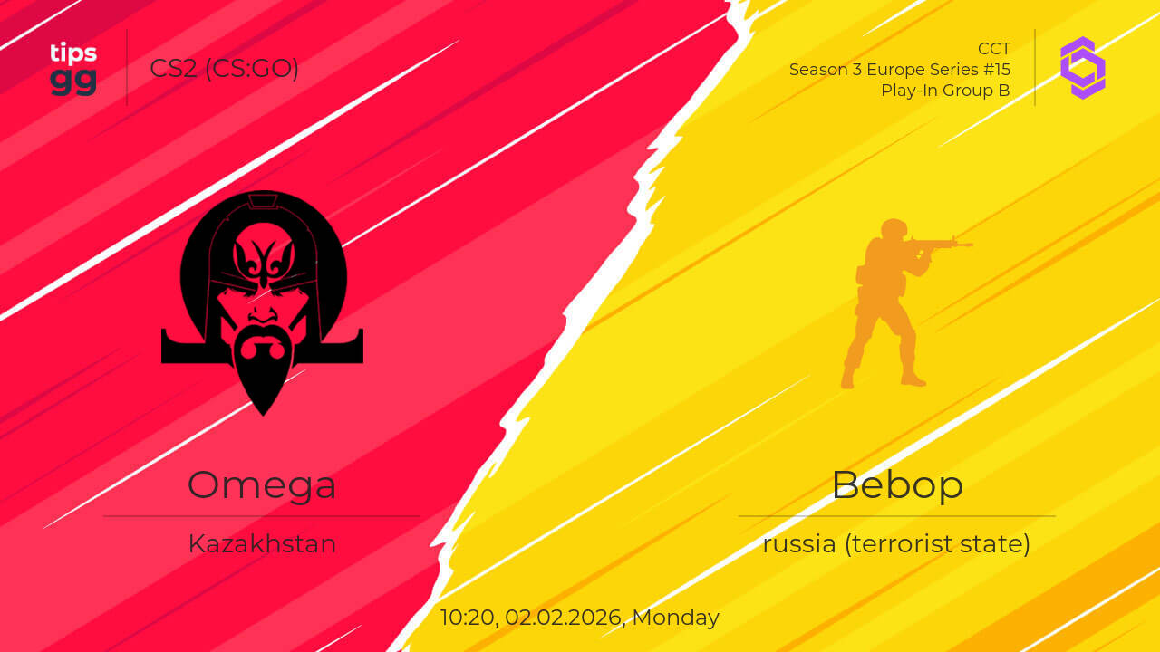 Omega vs Bebop 02.02.2026 at CCT Season 3 Europe Series #15 | CS2 (CS ...