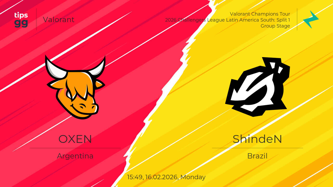 OXEN vs ShindeN 16.02.2026 at Valorant Champions Tour 2026 Challengers ...