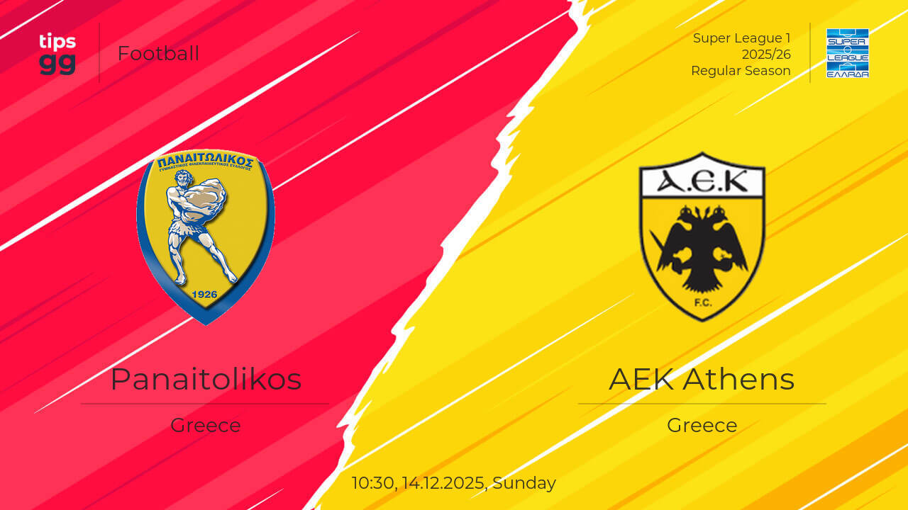 Panaitolikos vs AEK Athens Prediction 14.12.2025 | Tips.GG