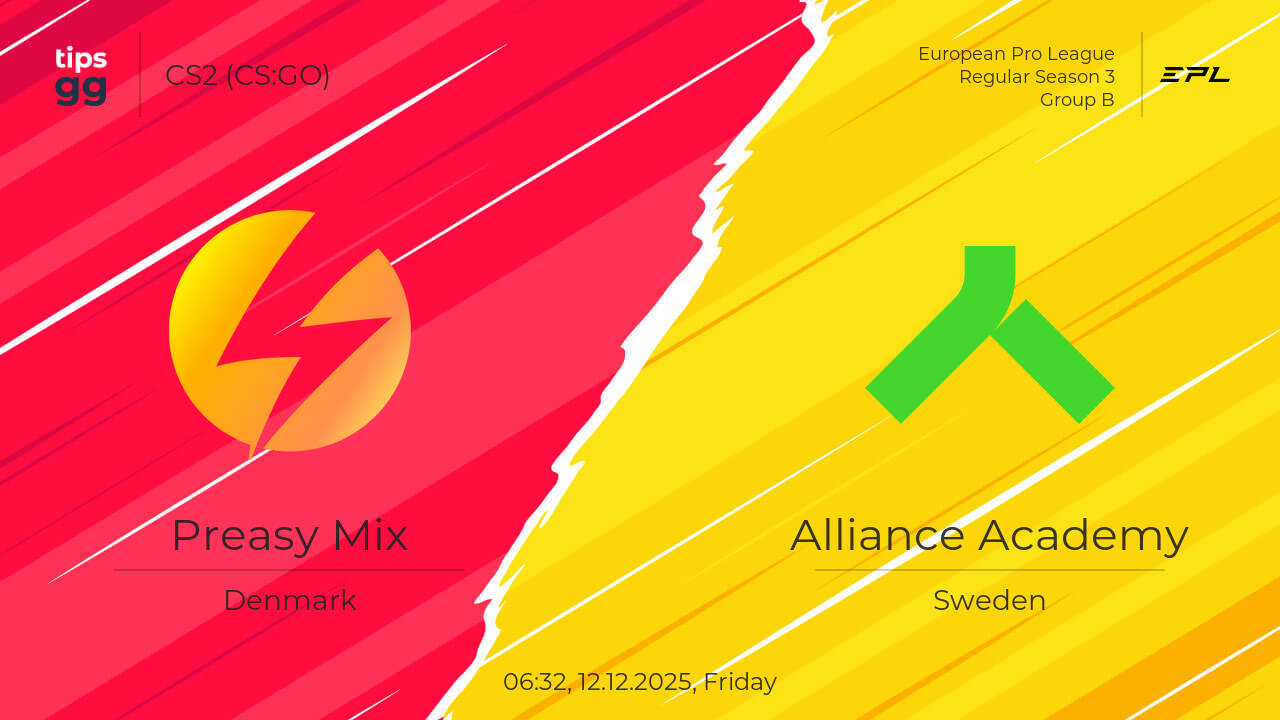Preasy Mix vs Alliance Academy 12.12.2025 at European Pro League ...