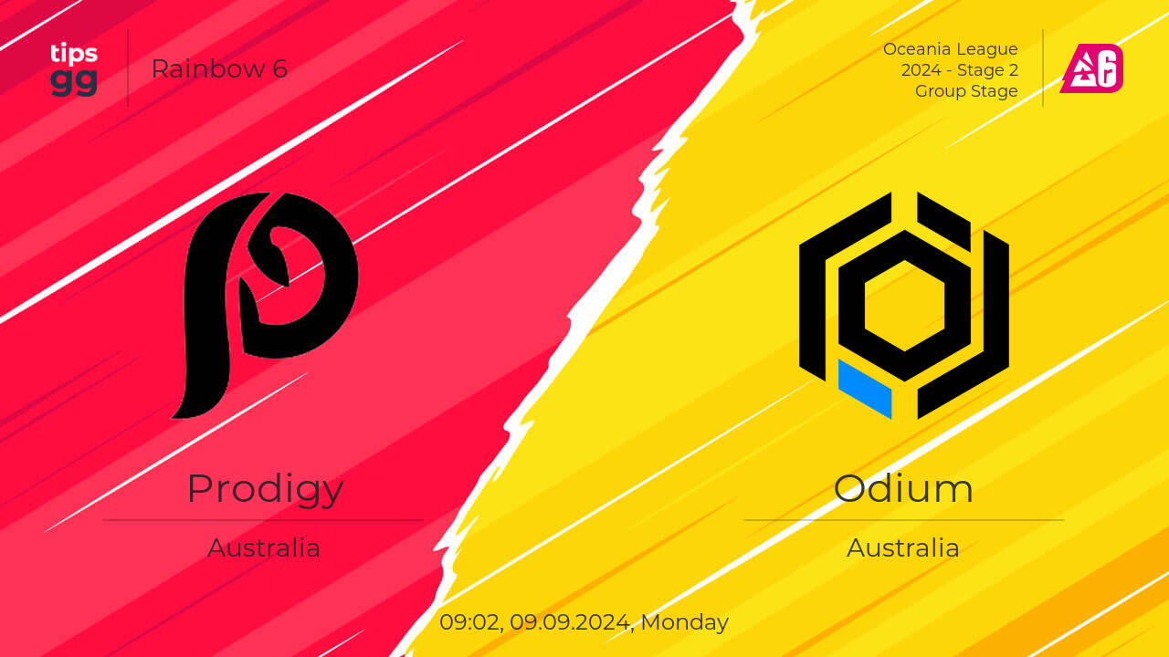Watch Prodigy vs Odium 09.09.2024 – Live Stream and VODs | Rainbow 6 ...
