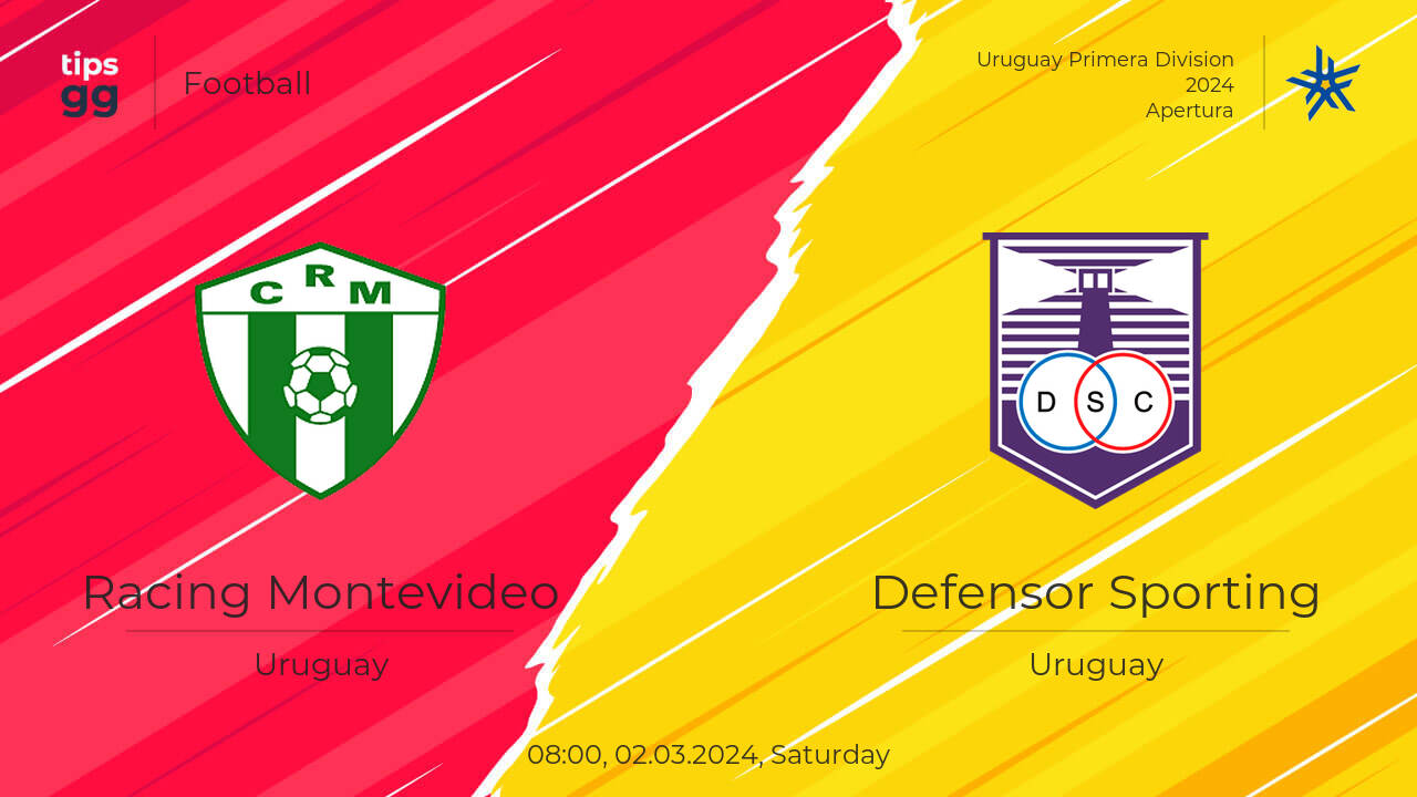 Racing Club Montevideo vs Defensor Sporting Montevideo 02.03.2024 at
