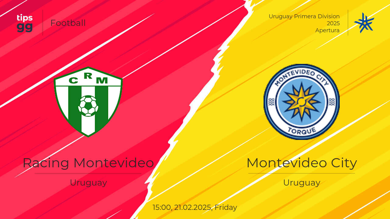 Racing Montevideo vs Montevideo City 21.02.2025 Match Overview | Tips.GG