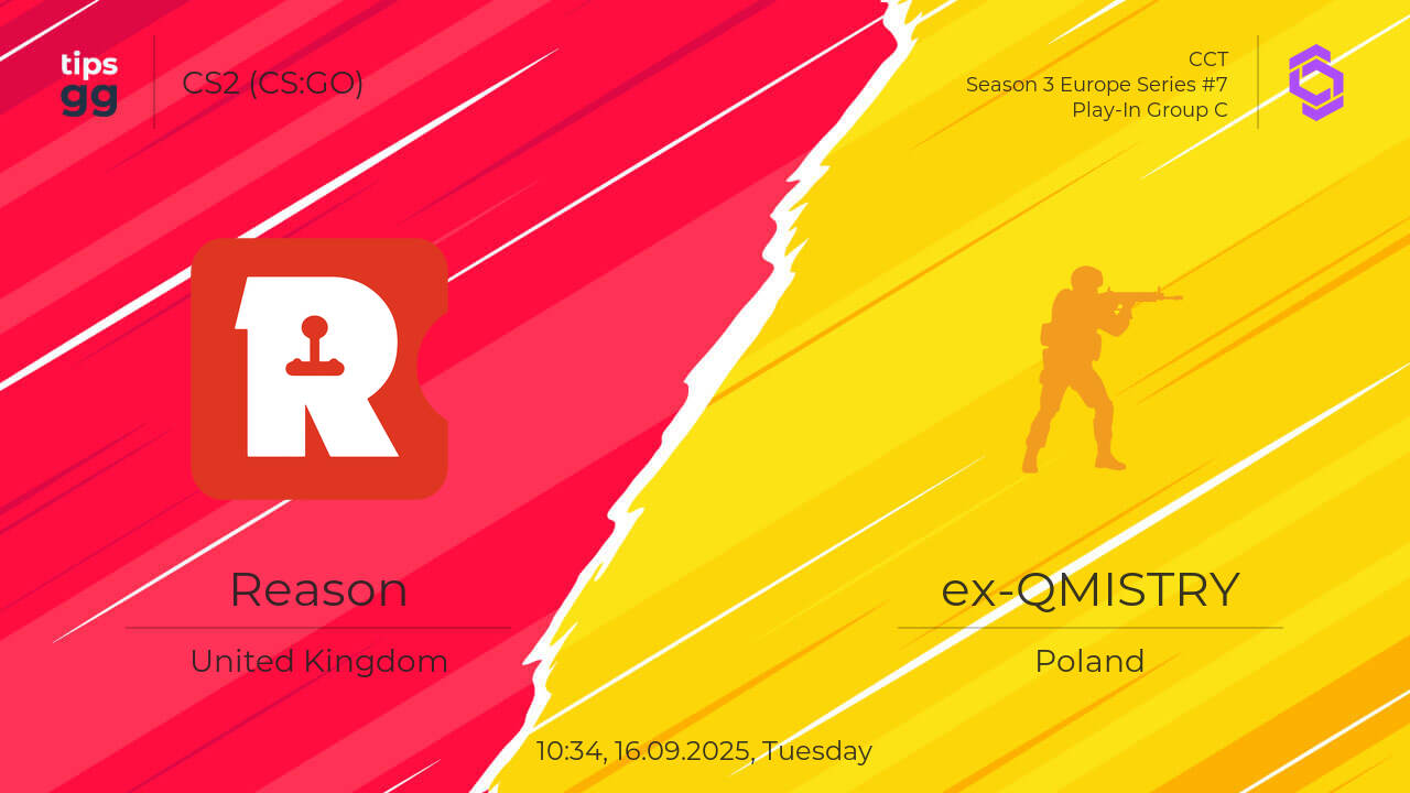 Reason vs ex-QMISTRY 16.09.2025 at CCT Season 3 Europe Series #7 | CS2 ...