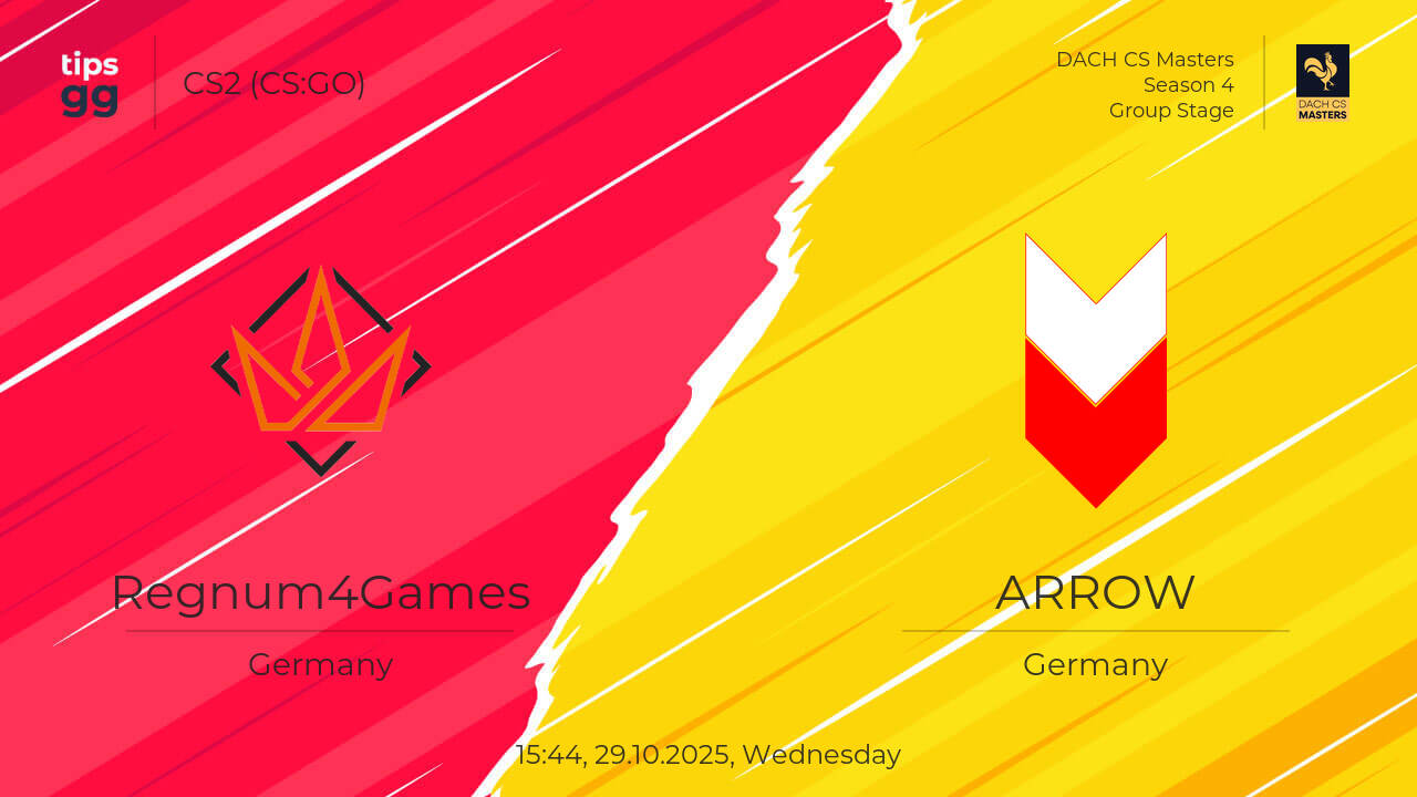 Regnum4Games vs ARROW 29.10.2025 at DACH CS Masters Season 4 | CS2 (CS ...