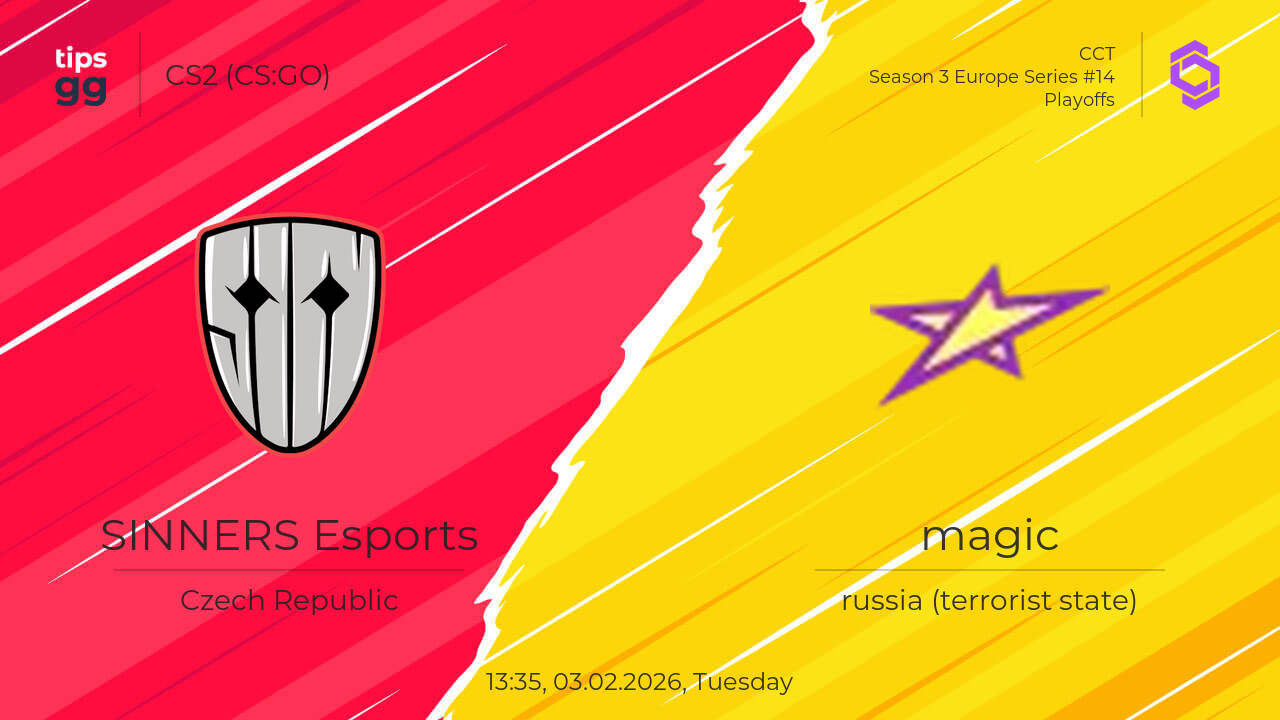 SINNERS Esports vs magic 03.02.2026 at CCT Season 3 Europe Series #14 ...