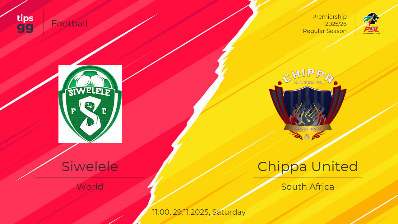 Siwelele vs Chippa United live score 29.11.2025 – today match results ...