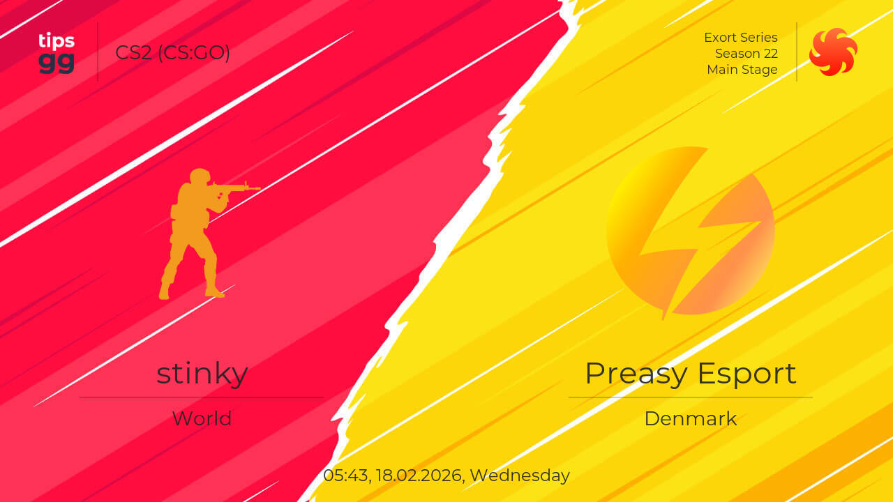stinky vs Preasy Esport 18.02.2026 at Exort Series Season 22 | CS2 (CS ...