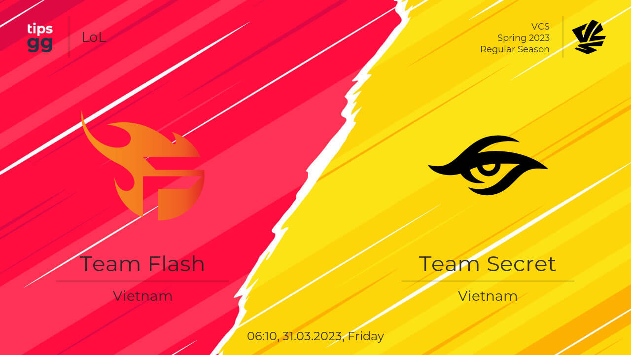 Team Flash vs Team Secret 31.03.2023 at VCS Spring 2023 | LoL | Tips.GG