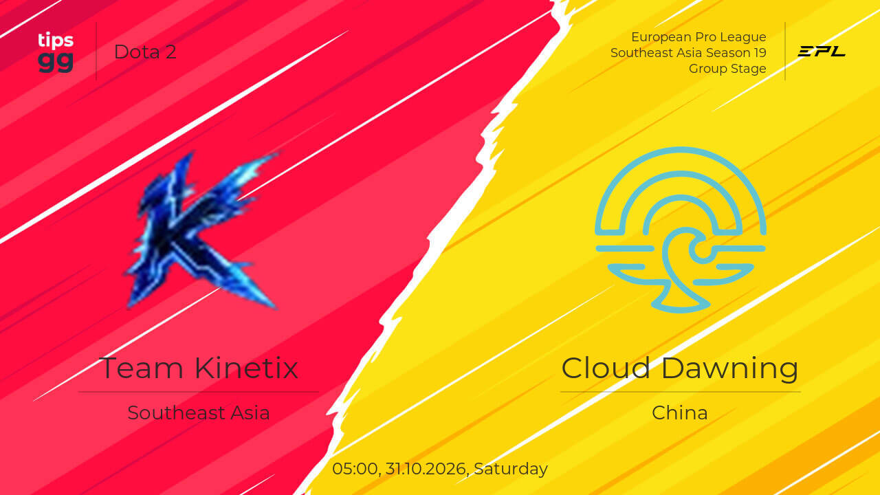 Team Kinetix vs Cloud Dawning 25.10.2026 at European Pro League ...