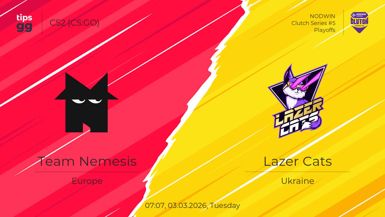 Team Nemesis vs Lazer Cats 03.03.2026 at NODWIN Clutch Series #5 | CS2 ...