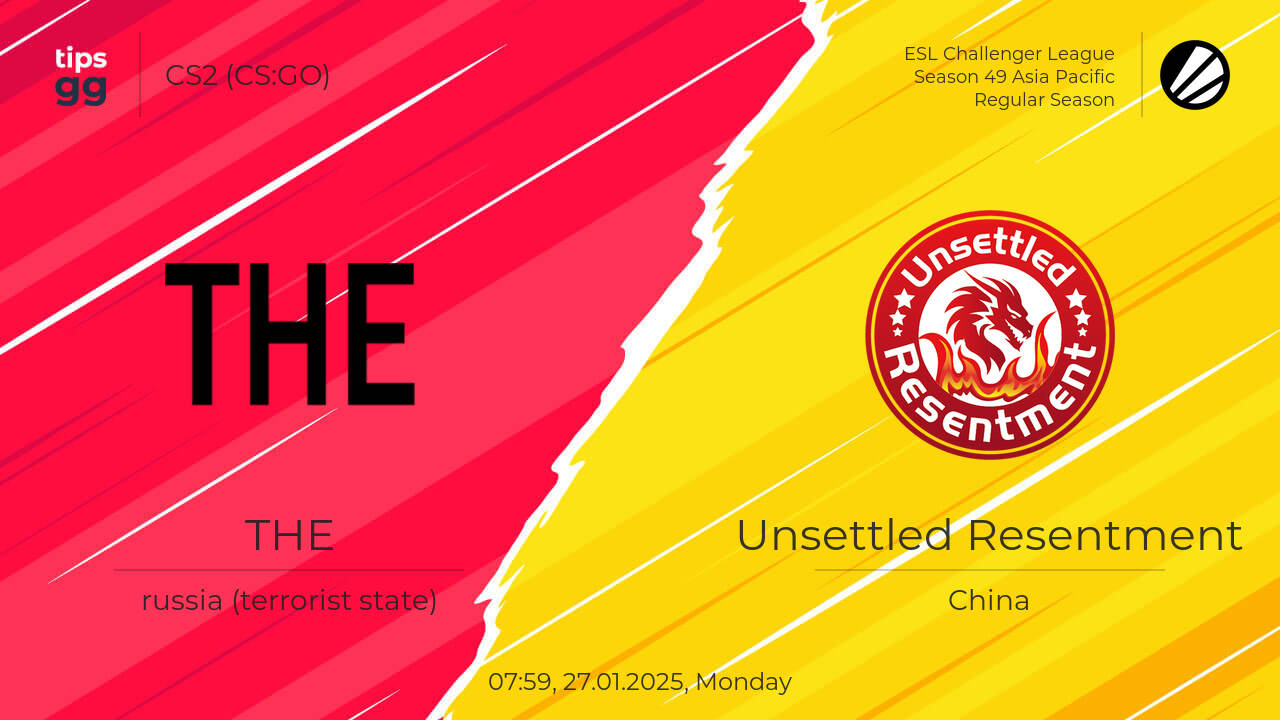 Where to Watch THE vs Unsettled Resentment 27.01.2025 – Live Streams ...
