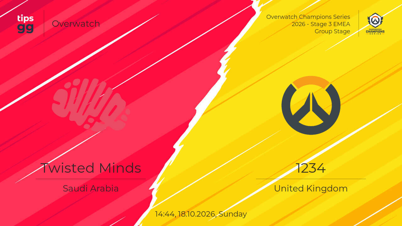 Twisted Minds vs 1234 18.10.2026 at Overwatch Champions Series 2026 ...