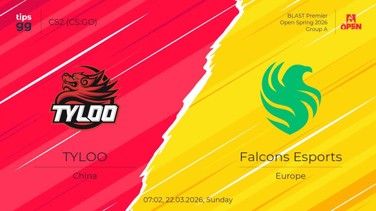 TYLOO vs Falcons Esports 22.03.2026 at BLAST Premier Open Spring 2026 ...