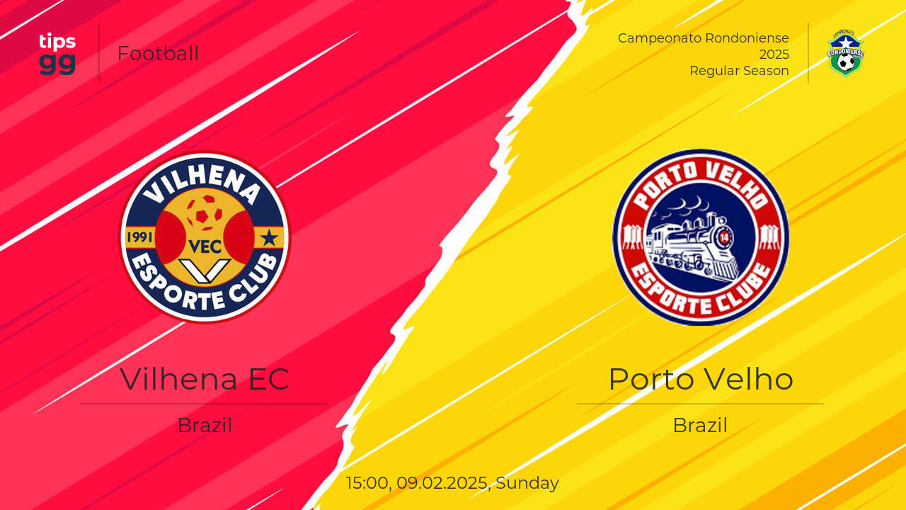 Vilhena EC vs Porto Velho 09.02.2025 Match Overview | Tips.GG