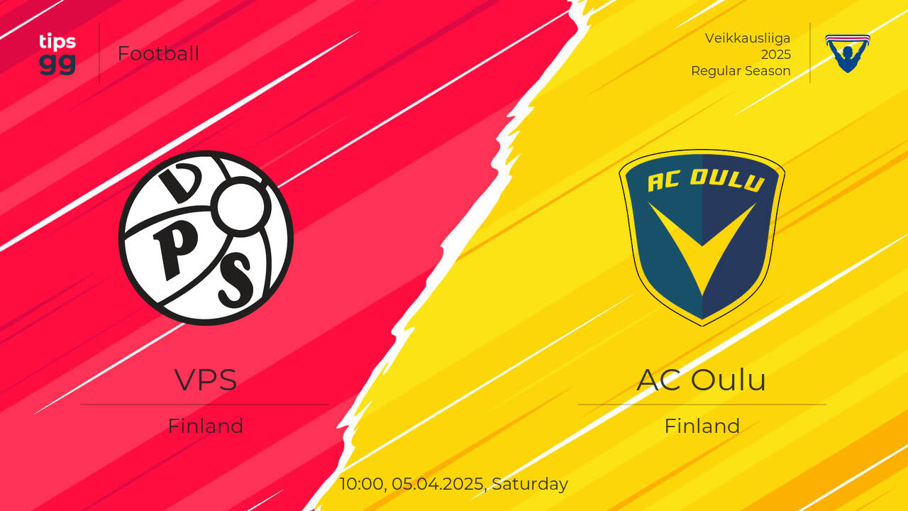 VPS vs AC Oulu live score 05.04.2025 – today match results | Tips.GG
