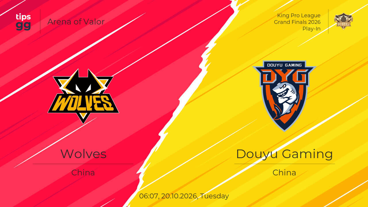 Where to Watch Wolves vs Douyu Gaming 20.10.2026 – Live Streams | Arena ...