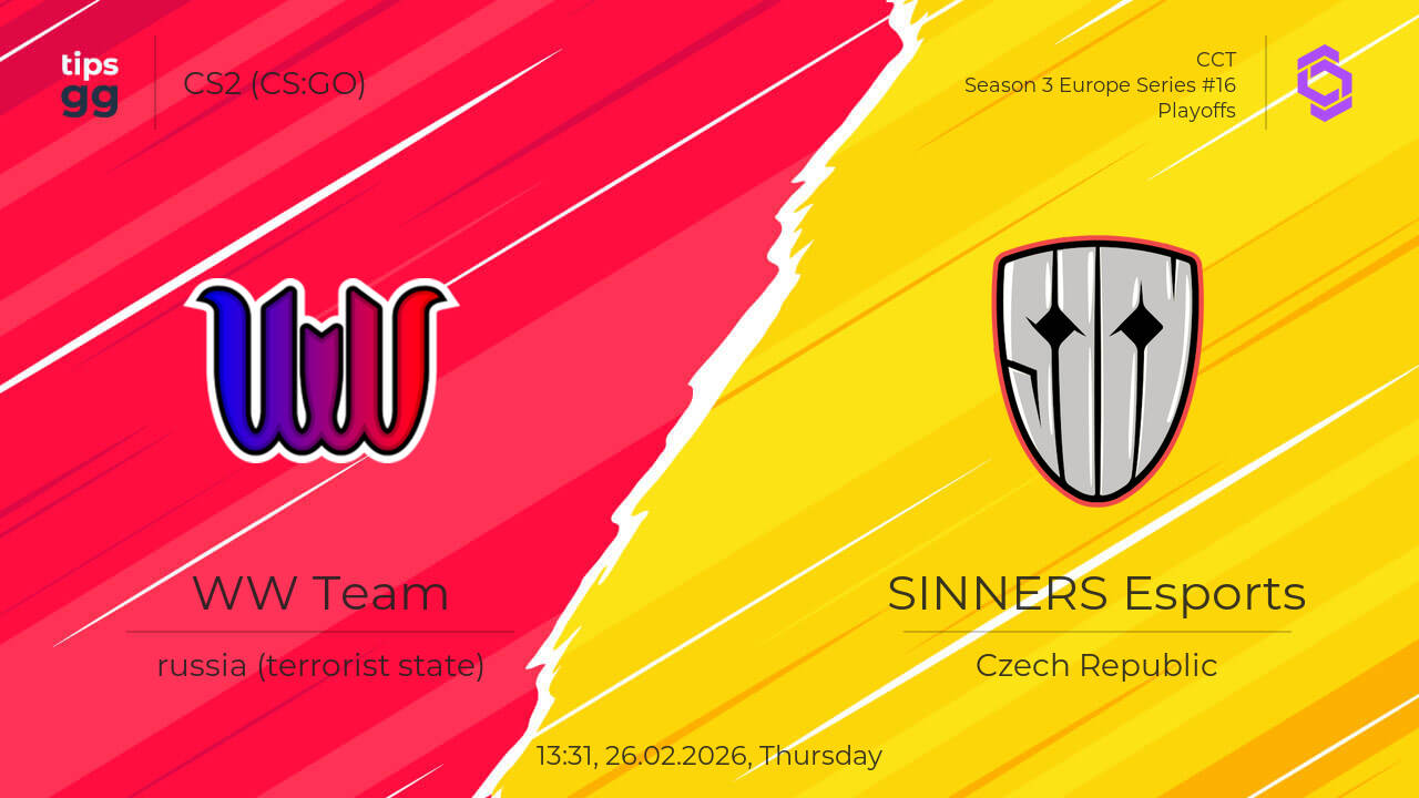 WW Team vs SINNERS Esports 26.02.2026 at CCT Season 3 Europe Series #16 ...