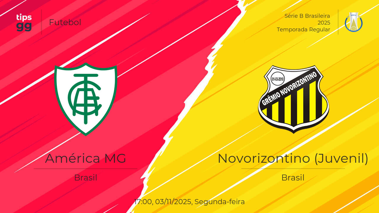 América MG x Novorizontino (Juvenil) live score 03/11/2025 - resultados ...