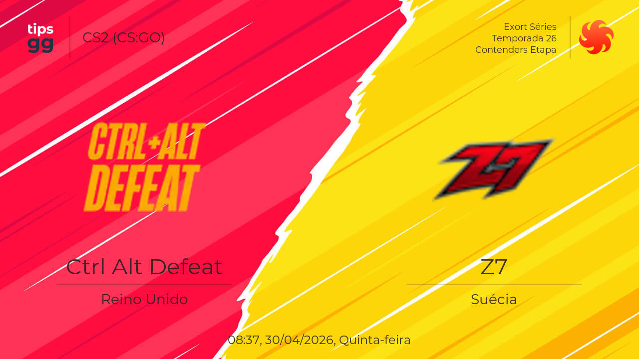 Ctrl Alt Defeat x Z7 30/04/2026 na Exort Séries Temporada 26 | CS2 (CS ...