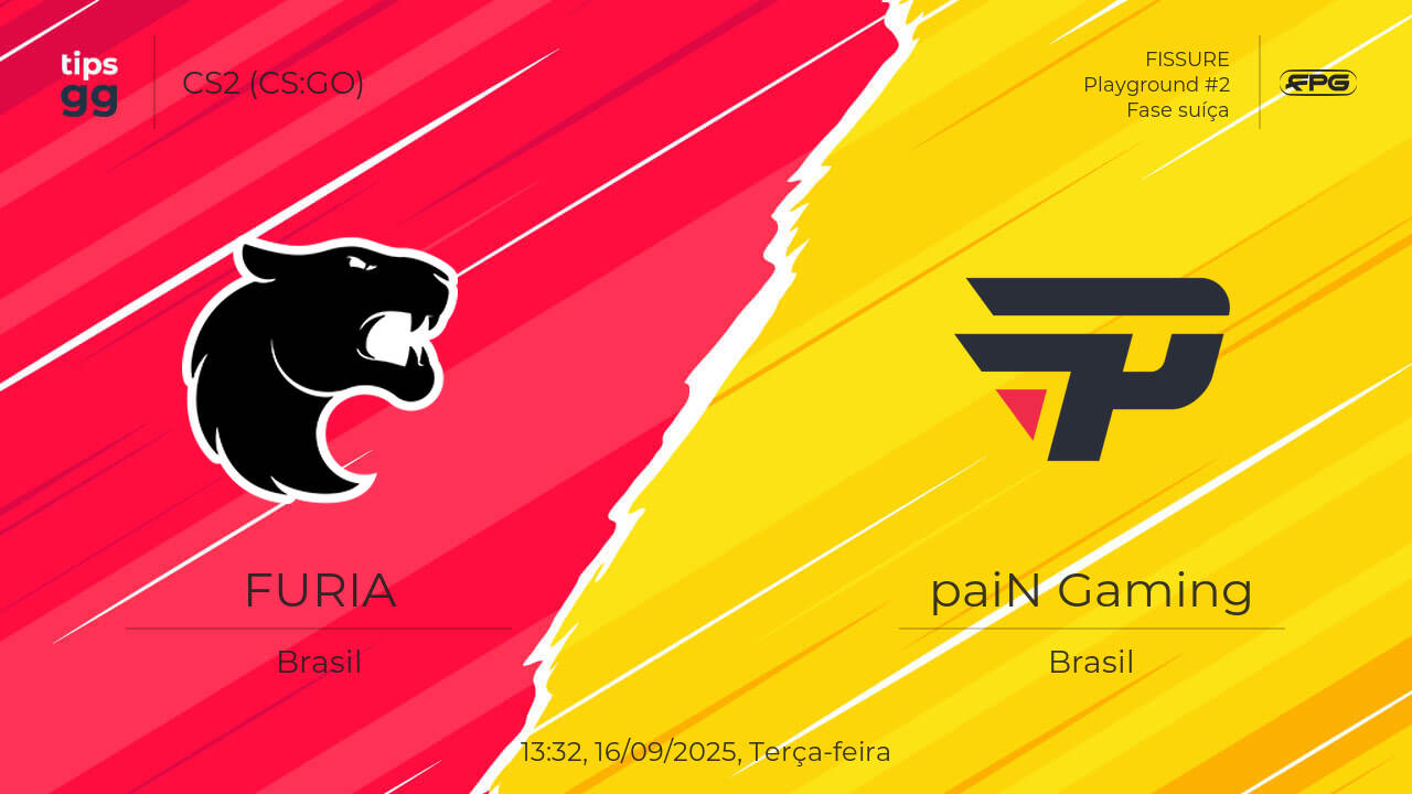 FURIA x paiN Gaming 16/09/2025 na FISSURE Playground #2 | CS2 (CS:GO ...