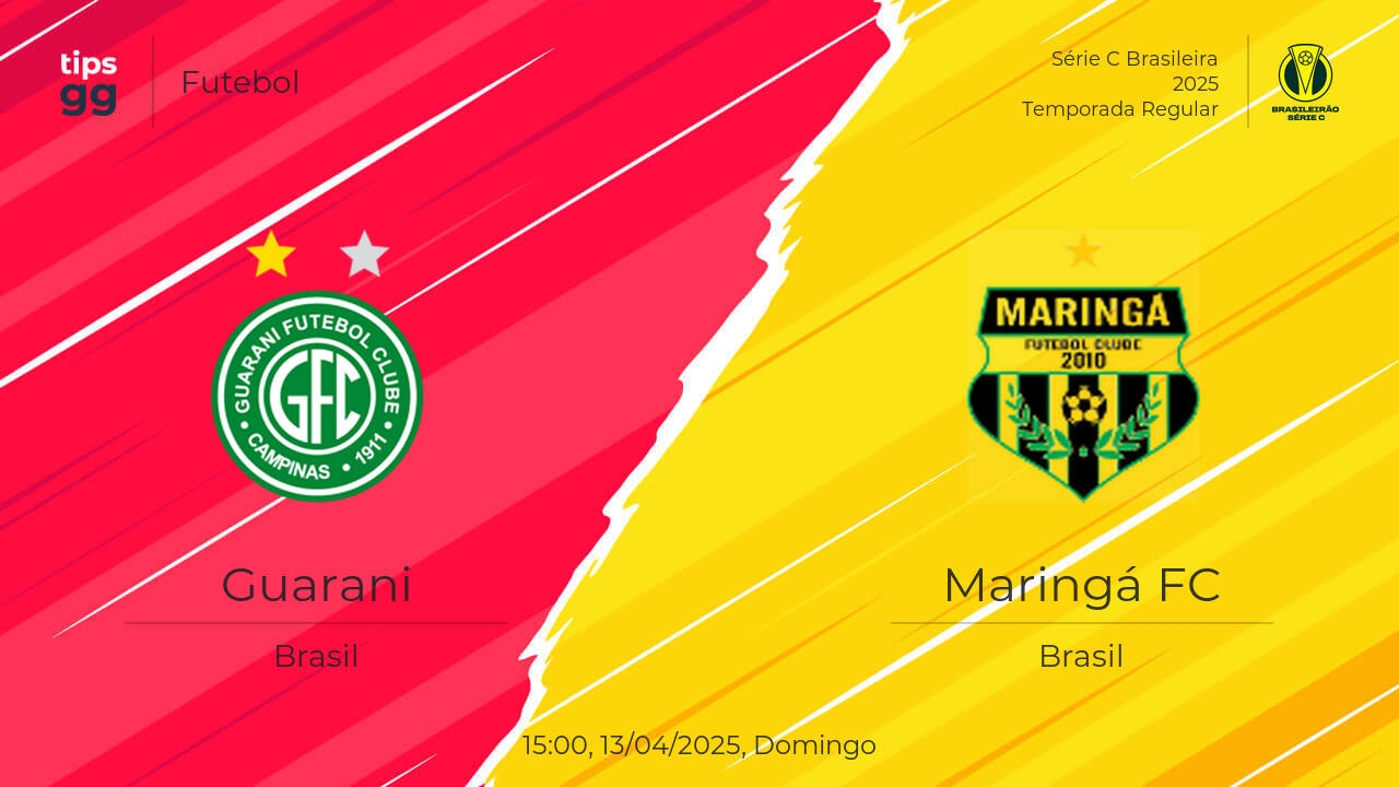 Guarani x Maringá FC Palpite | 13/04/2025 | Futebol | Tips.GG
