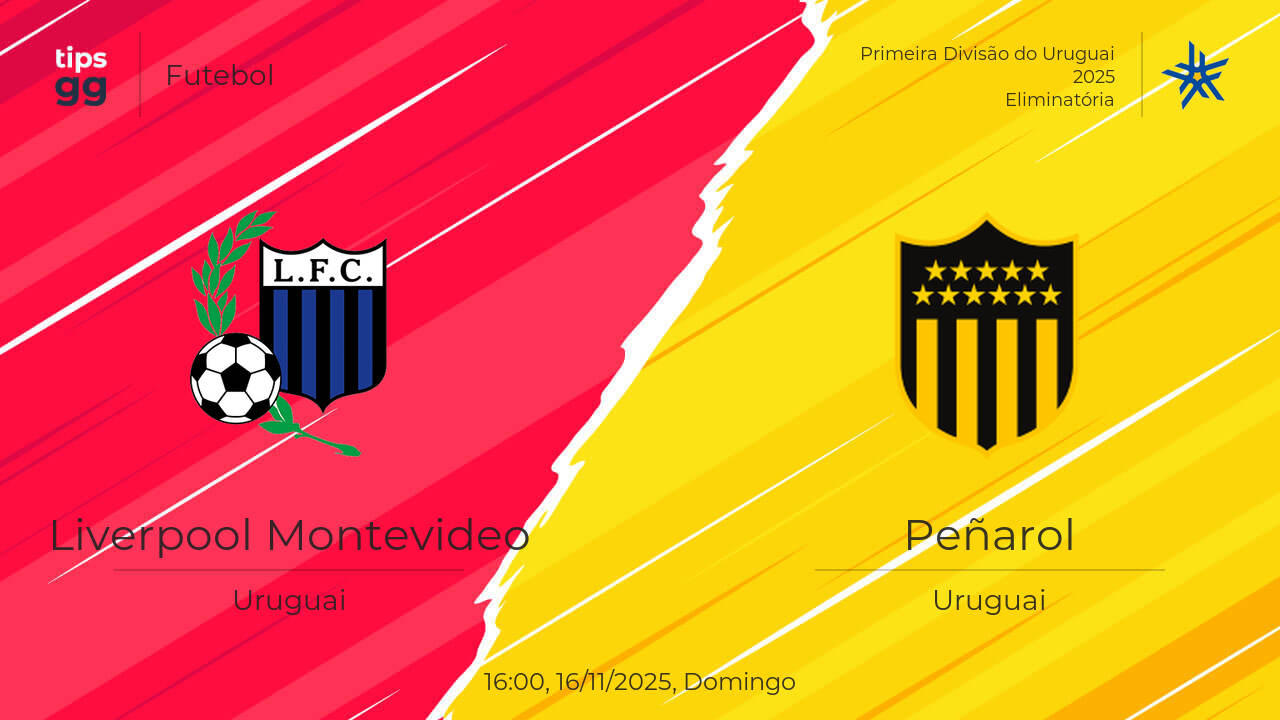 Liverpool Montevideo x Peñarol Palpite | 16/11/2025 | Futebol | Tips.GG