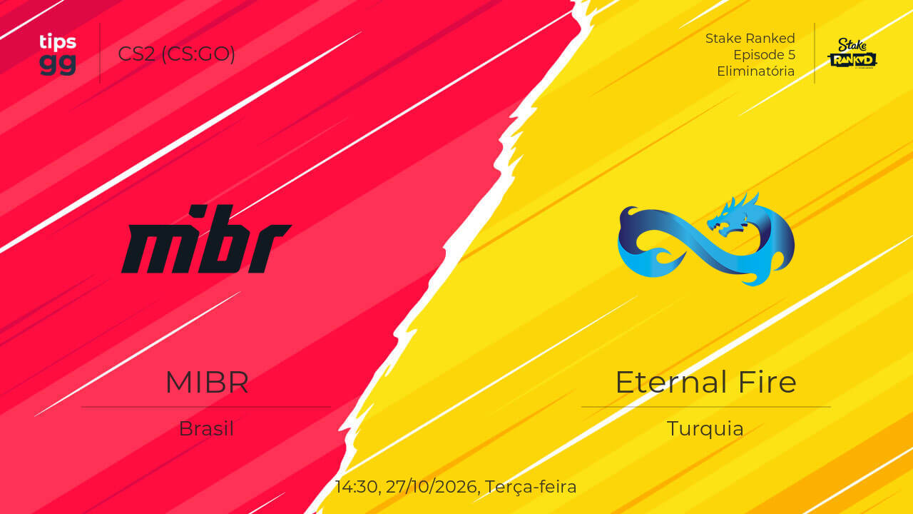 MIBR x Eternal Fire 27/10/2026 – Palpite dos Jogo | CS2 (CS:GO) | Tips.GG