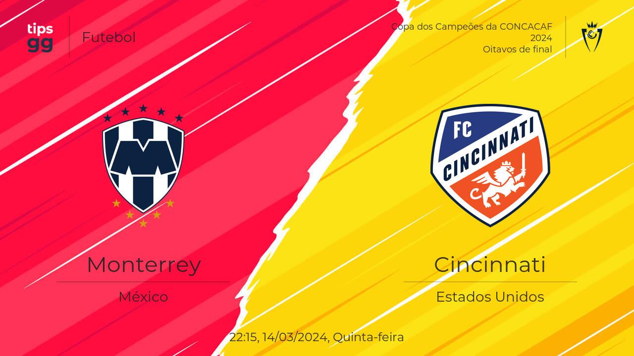 Monterrey x Cincinnati 15/03/2024 na Copa dos Campeões da CONCACAF 2024 ...