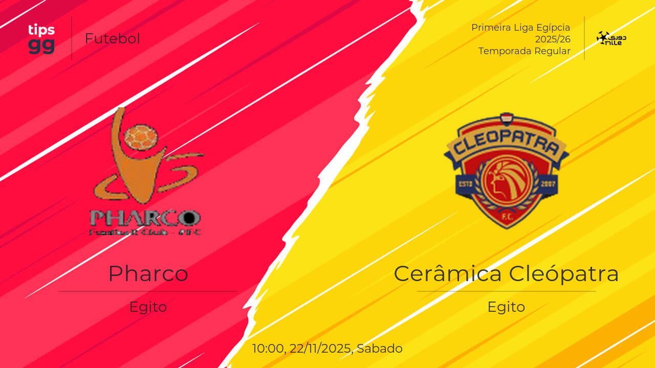 Pharco x Cerâmica Cleópatra Odds casas de apostas 22/11/2025 | Futebol ...