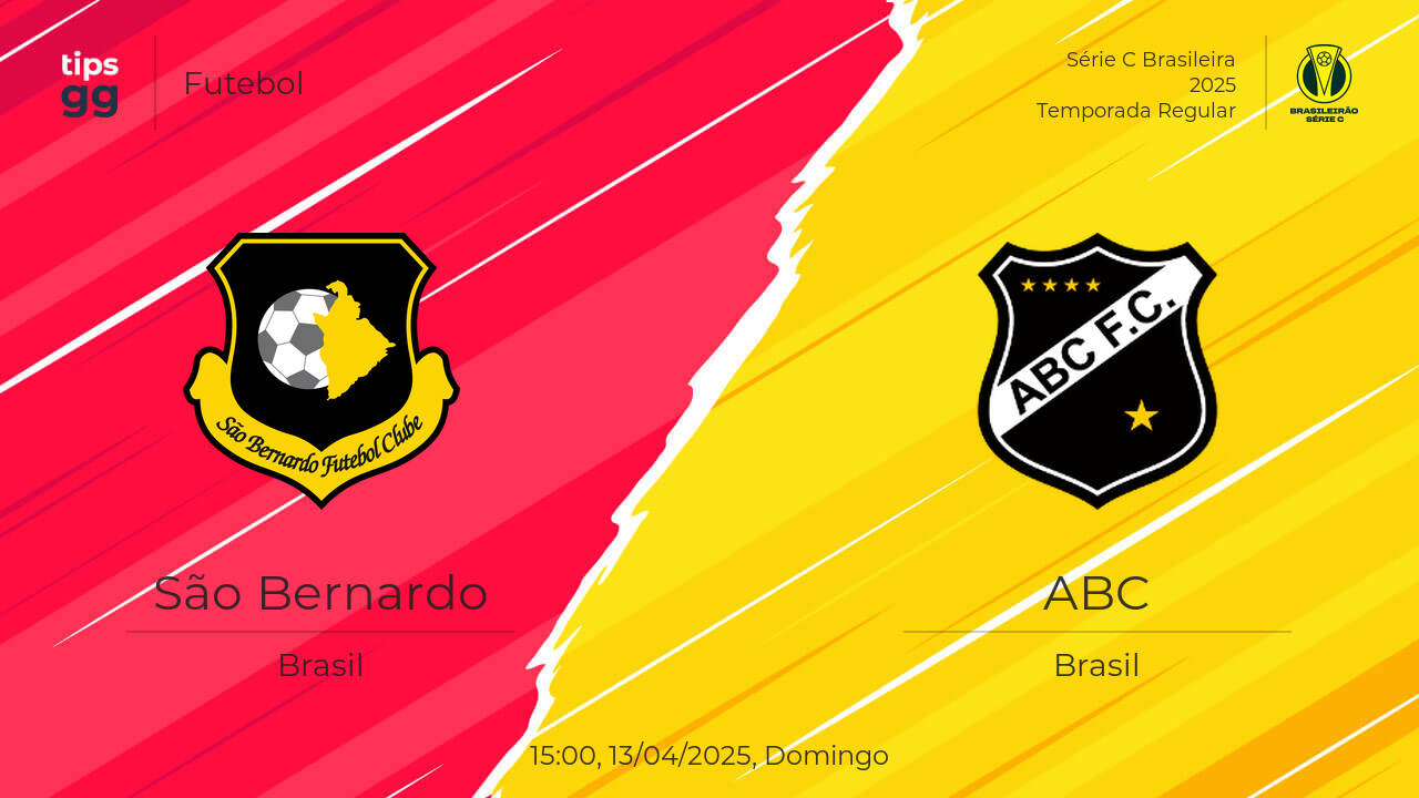 São Bernardo x ABC Palpite | 13/04/2025 | Futebol | Tips.GG