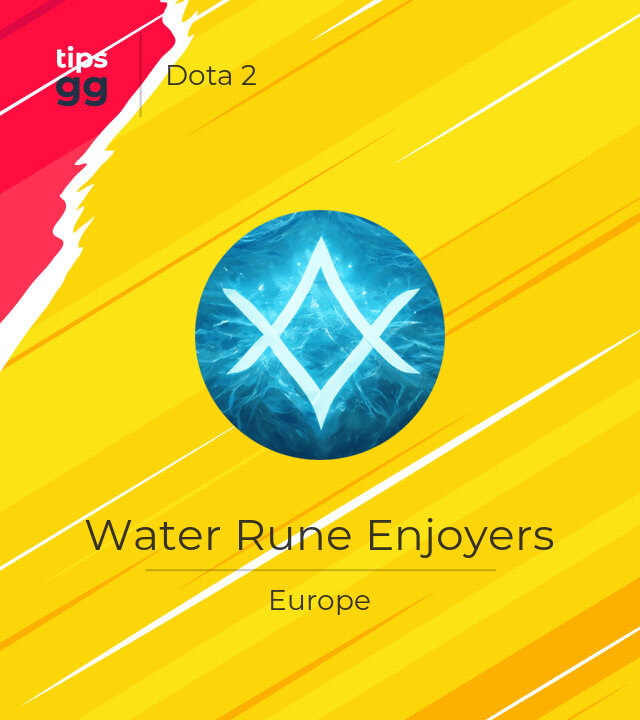 Water Rune Enjoyers Dota 2 Team from Europe | Tips.GG