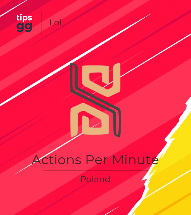 Actions Per Minute LoL Team from Poland | Tips.GG