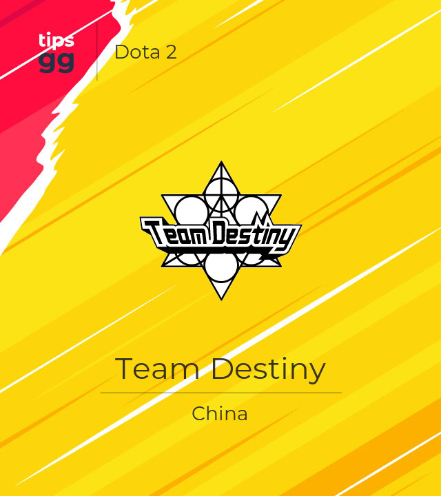 Team Destiny Dota 2 Team from China | Tips.GG