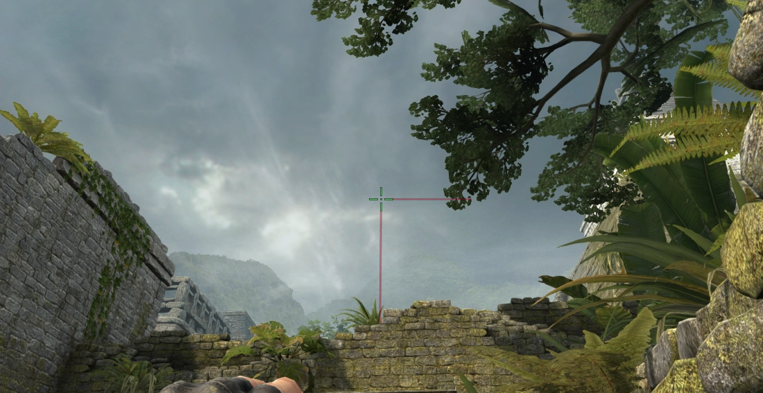 Lining up the smoke with hints.